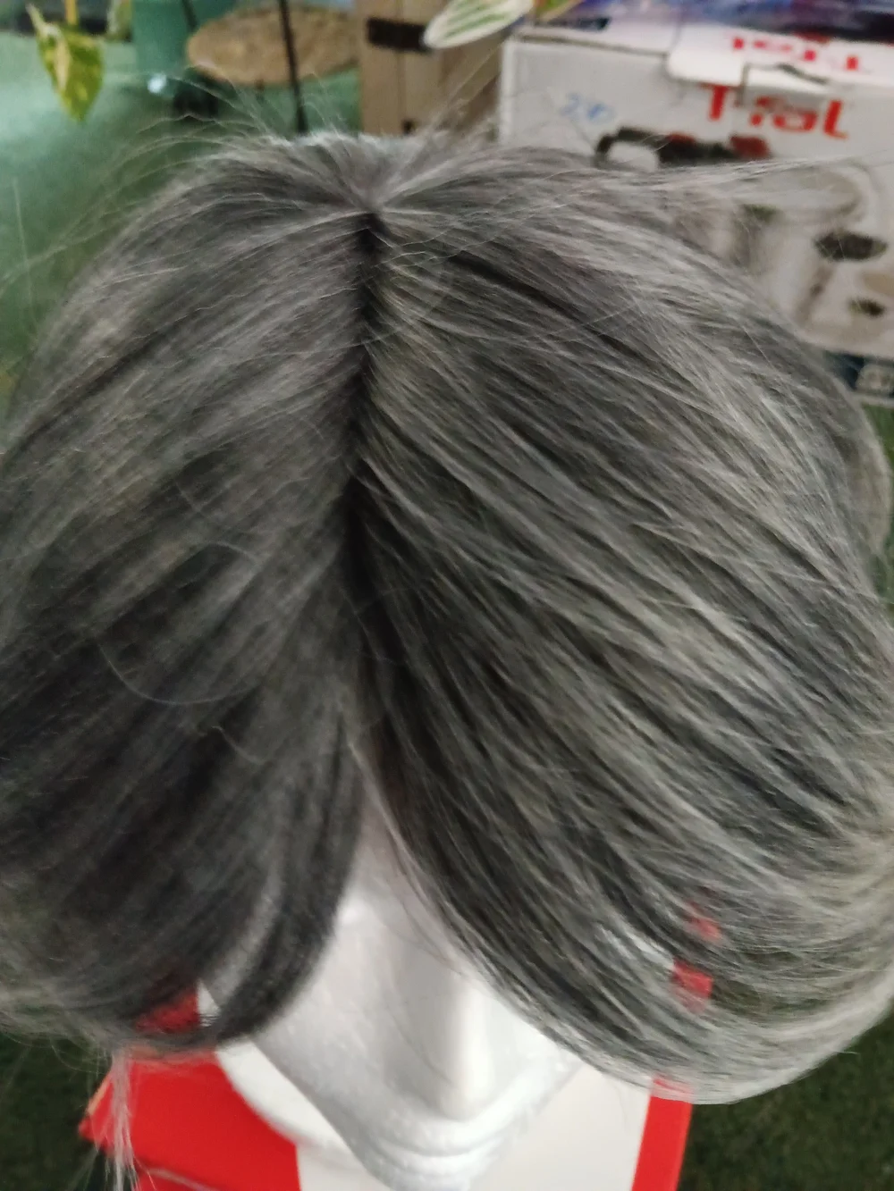 Miss Divine Human Hair Blend Pixi Grey